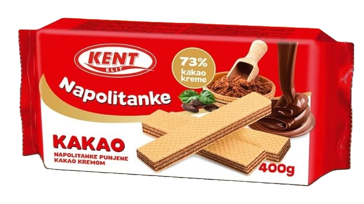 Kent Gaufrette napolitanke chocolat 240g